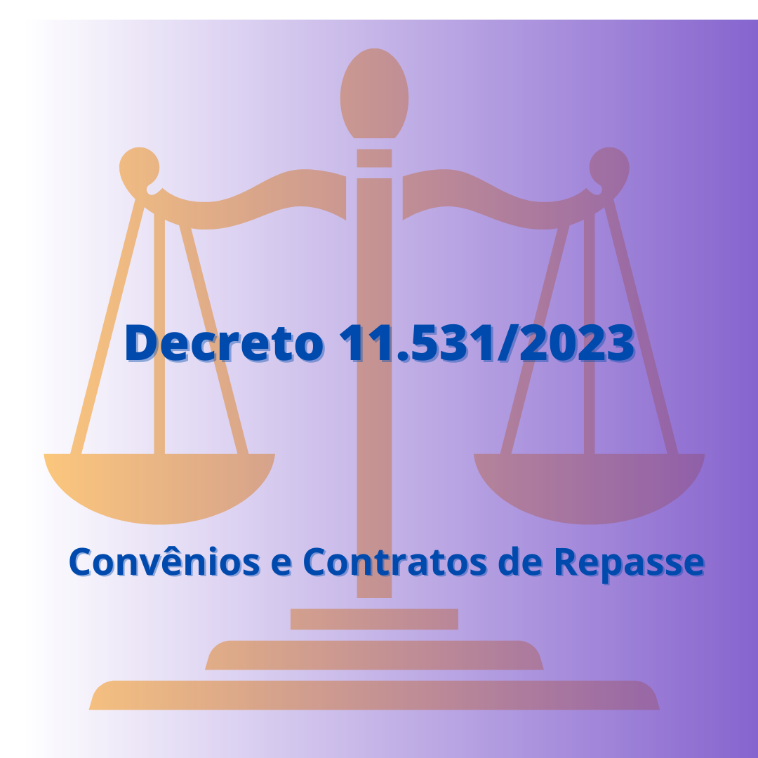 Decreto 11.531/2023 – Convênios e contratos de repasse relativos às transferências de recursos da União